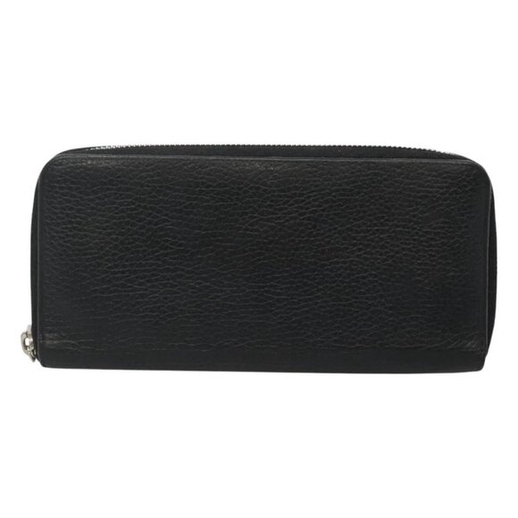 LOUIS VUITTON Zippy Wallet Vertical Taurillon Leather Black M58412 Auth bs24850 - Picture 1 of 16